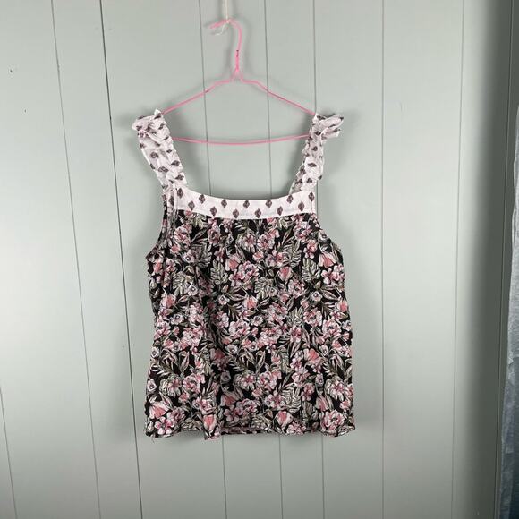 Angels floral flutter sleeve square neck top - Picture 5 of 7